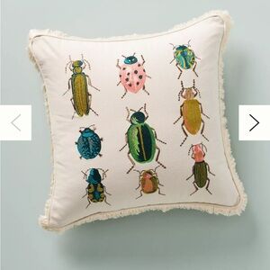 Rifle Paper Co x Loloi Beetles and Bugs pillow